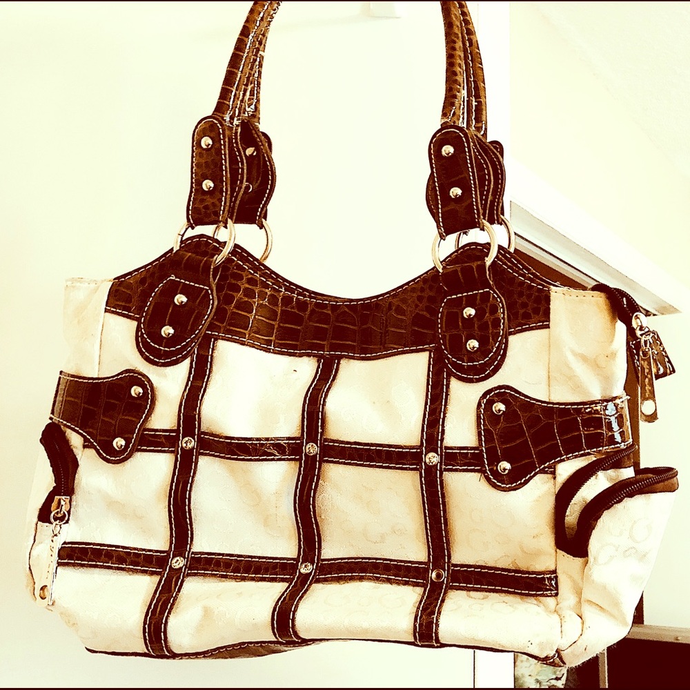 White & Brown Purse